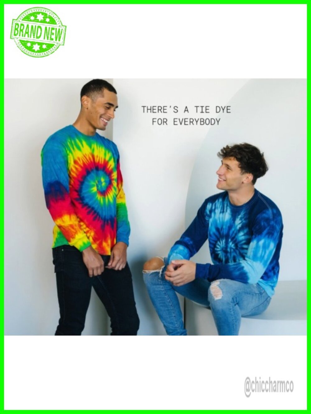 Unisex Premium Cotton Tie Dye T-Shirt Short Sleeve - Picture 2 of 3